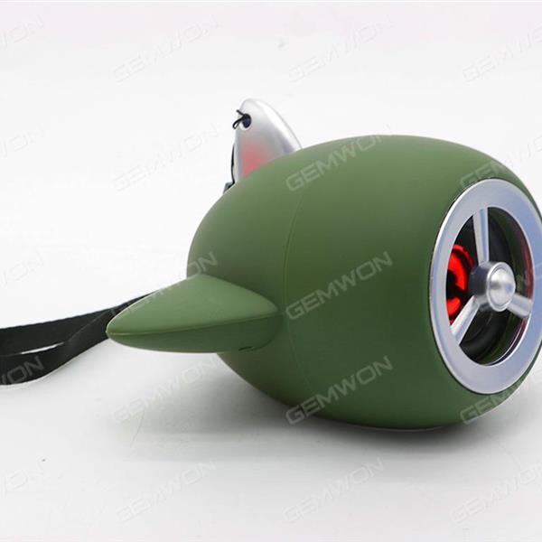 Aircraft propeller Bluetooth speaker color：Army Green Bluetooth Speakers NR1015