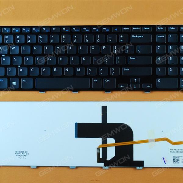Dell Inspiron 17R-5721 3721 GLOSSY FRAME BLACK (For Win8) Backlit US N/A Laptop Keyboard (OEM-B)