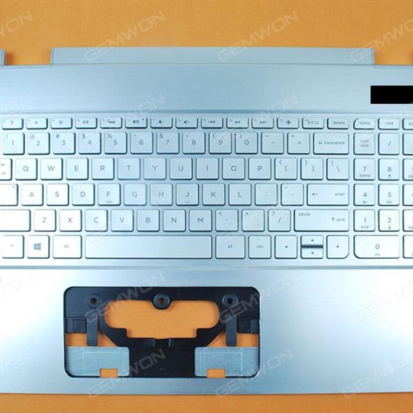 HP ENVY 15-U SILVER COVER FRAME BLACK(Backilt,For Win8,Pulled) US N/A Laptop Keyboard (OEM-B)