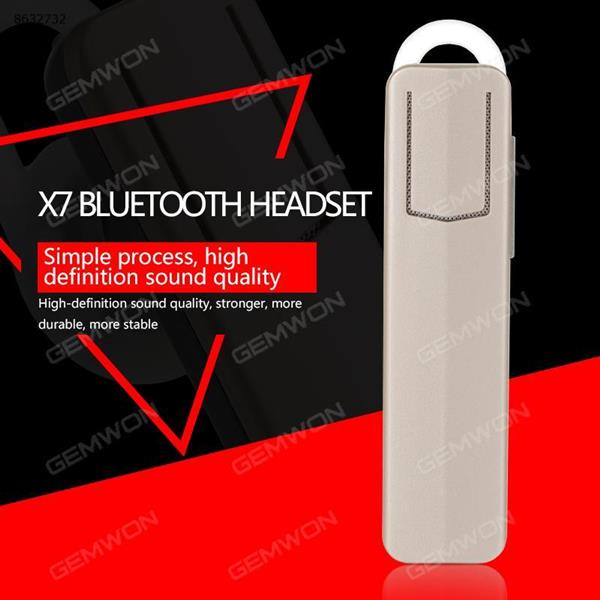 Bluetooth V4.1+EDR，Intelligent voice prompts, Bluetooth camera function.(Color remarks:BLACK,WHITE.GOLD) Headset X7 INTELLIGENT BLUETOOTH HEADSET