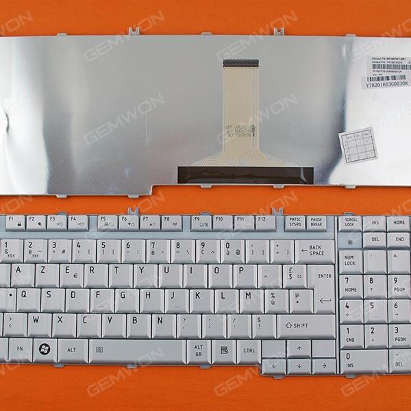TOSHIBA L500 SILVER FR N/A Laptop Keyboard (OEM-B)