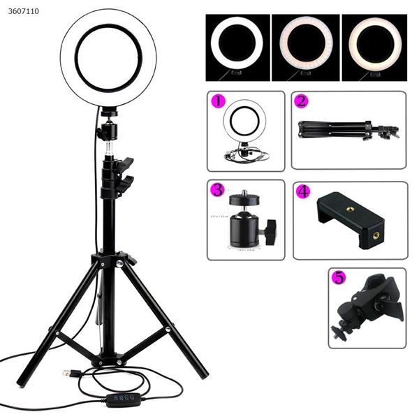 LED Ring Light Youtube Live Streaming Makeup Fill light Selfie Ring Lamp Photographic Lighting With Tripod Phone Holder USB Plug LED Ltrip N/A