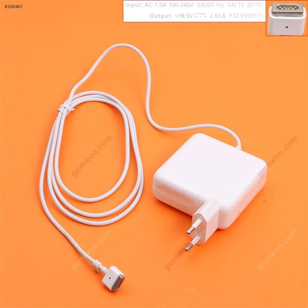 Apple Macbook 16V 3.65A 60W  Connector Shape T For A1502 (High copy)  MS1 Plug：EU Laptop Adapter APPLE MACBOOK 60W