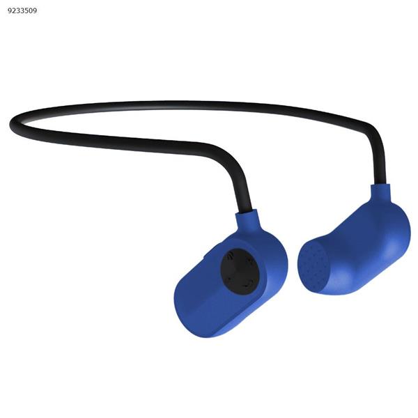 Head-mounted waterproof MP3 diving does not enter the ear bone conduction outdoor sports swimming MP3 player（Blue 32G） Other N/A