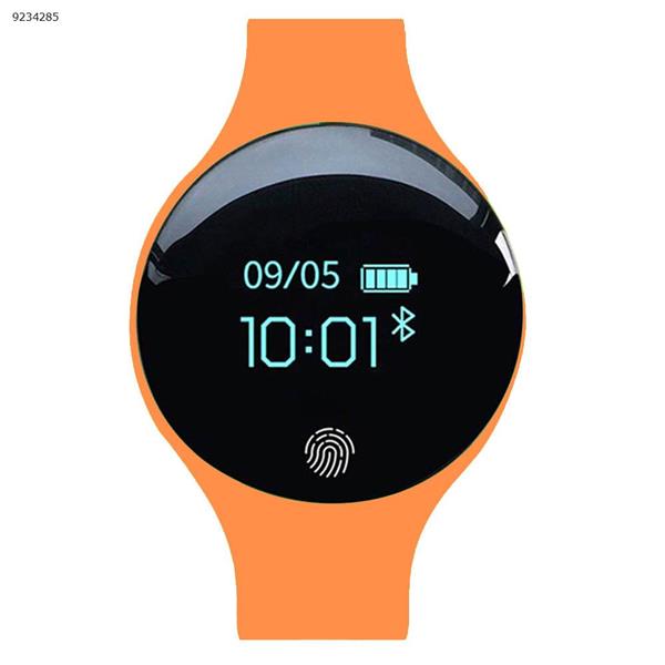 H8 smart color bracelet bracelet sleep monitoring health sports bracelet Bluetooth pedometer with weather forecast display（Orange） Smart Wear TLW08
