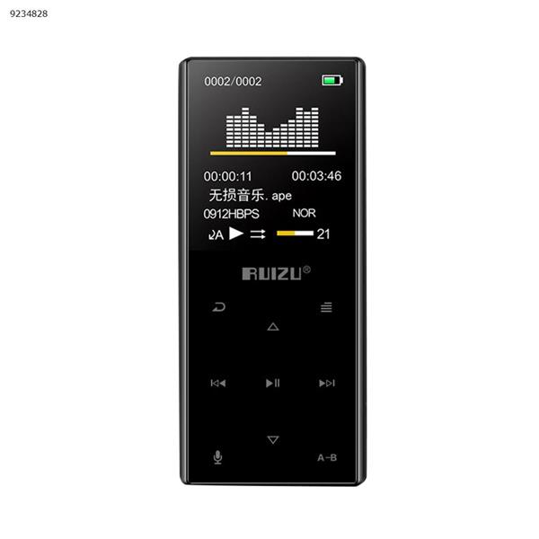 RUIZU D29 touch screen Bluetooth external with step counter function music player mp3 mp4（Black 16G） Other D29