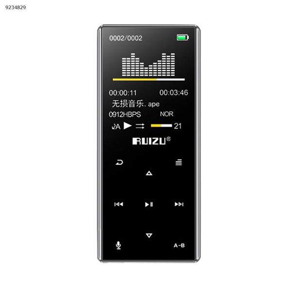 RUIZU D29 touch screen Bluetooth external with step counter function music player mp3 mp4（Silver 16G） Other D29