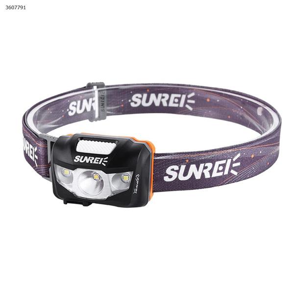 SUNREI Youdo3 mountaineering camping lithium battery glare waterproof outdoor headlights（Black） Headlamp YOUDO3