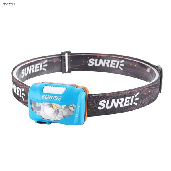 SUNREI Youdo3 mountaineering camping lithium battery glare waterproof outdoor headlights（Blue） Headlamp Youdo3