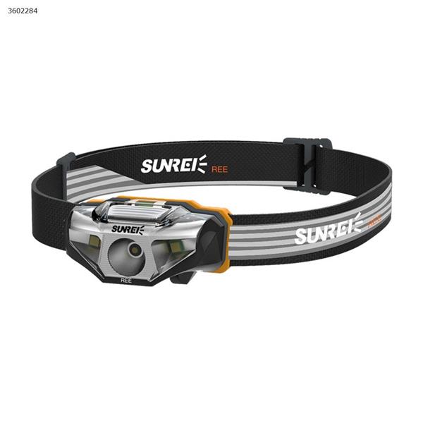 SUNREI REE Outdoor LED Camping Mountaineering Walking Headlight IPX6 Waterproof Classic Lightweight（Black） Headlamp REE