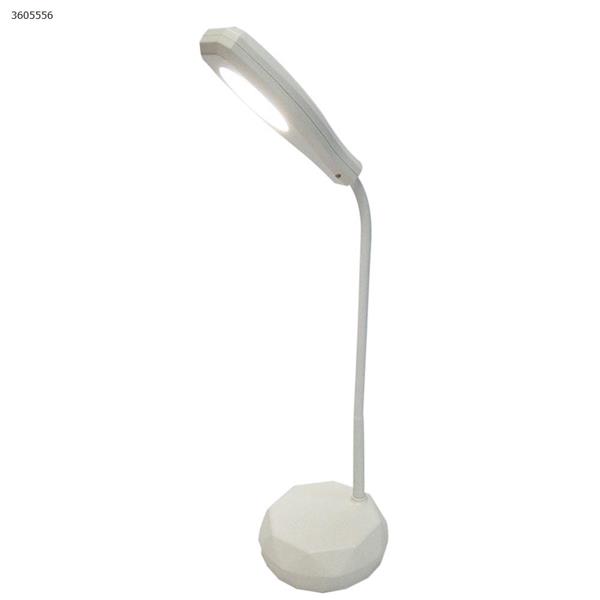 ST-8025 three color temperature creative led table lamp stepless dimming intelligent student eye table lamp USB charging reading lamp（White） table lamp ST-8025
