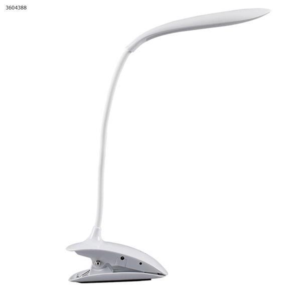 ST-8013A LED charging clip eye protection table lamp USB charging folding table lamp（White） table lamp ST-8013A