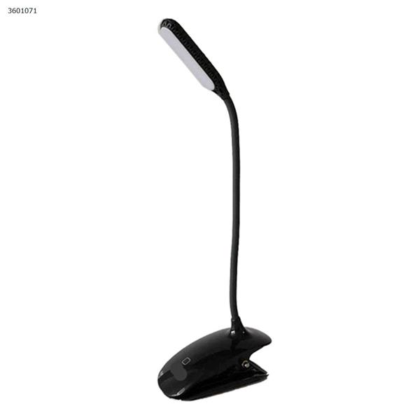 ST-8013S LED clip table lamp student bedside desk folding small table lamp USB charging eye protection reading table lamp（Black） table lamp ST-8013S