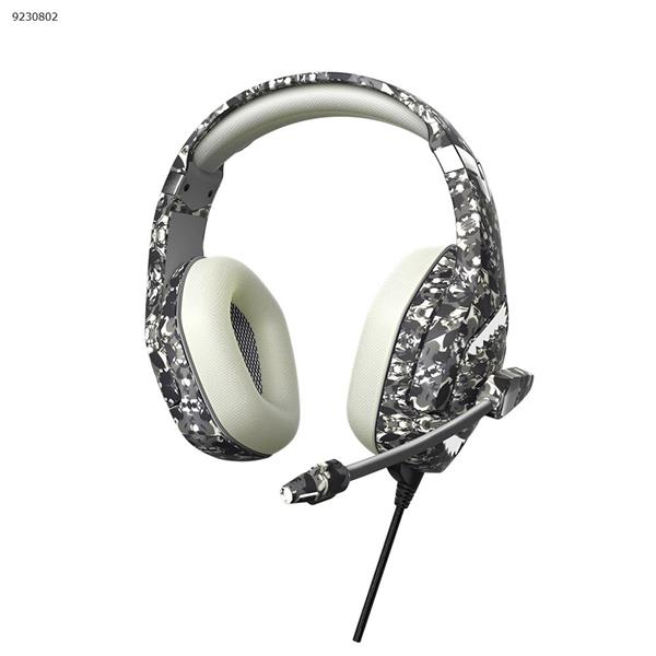 ONIKUMA K1-BPRO Camouflage Series  Headphones for games Luminescent bass headphones （Camouflage and Gray） Headset K1-B PRO Camouflage