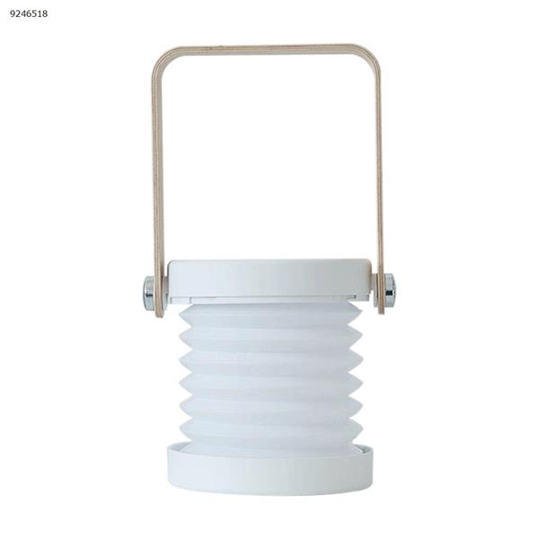 Lantern lamp, decorative ornament, night light, portable multi-function table lamp（White） Night Lights N/A