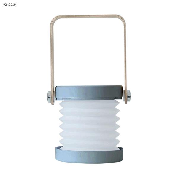 Lantern lamp, decorative ornament, night light, portable multi-function table lamp（Gray） Night Lights N/A