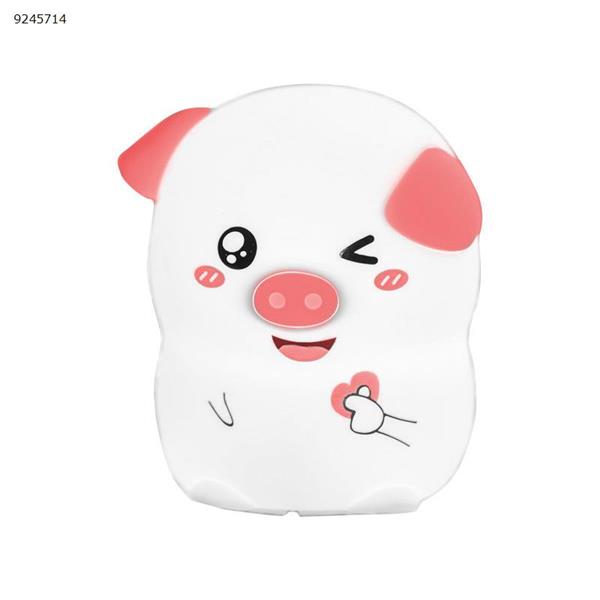 Creative small toy luminous pig silicone lamp Cute pig silicone atmosphere lamp with sleeping lamp (Happy Remote control) Night Lights N/A