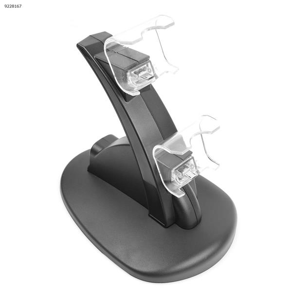 PS4 dual charging USB charging stand PS4 double charging bracket with data cable (black) Other HB-P4002B
