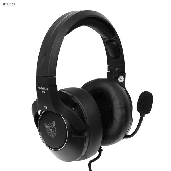 PS4 XBOX ONE ONIKUMA K9  Headphones for games  Cable light-emitting headphones（Black RGB light） Headset K9