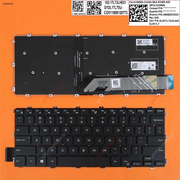 DELL  Inspiron 7386 13-7386 7586 15-7586 BLACK (Backlit ) US N/A Laptop Keyboard (OEM-B)