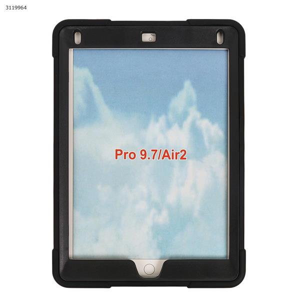 iPad pro 9.7  B contrast color protective cover, the latest silicone support three anti-protective cover, black Case IPAD PRO 9.7 B CONTRAST COLOR PROTECTIVE COVER