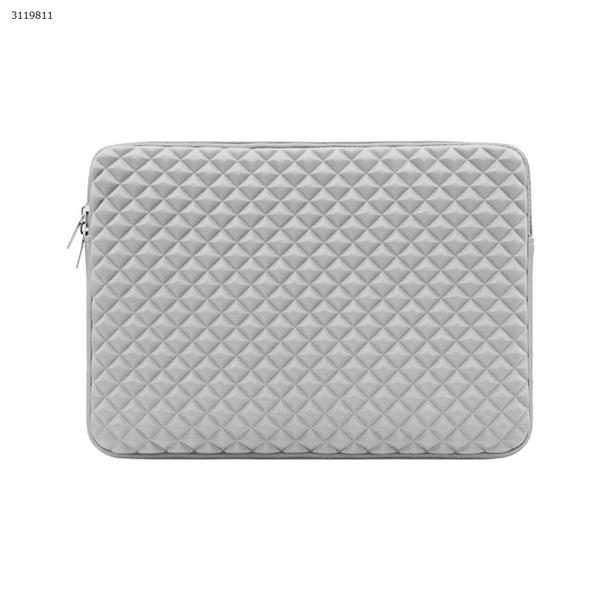 11 inch Diamond-pattern laptop bag waterproof laptop bag for MacBook Air Pro 11 13.3 15.6 for Xiaomi Air 13 15 laptop case for MacBook，gray Case 11 INCH DIAMOND PATTERN LINER BAG