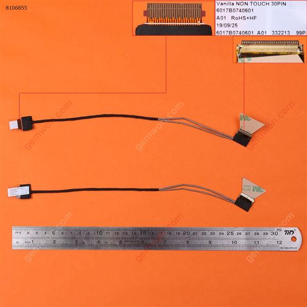 HP  envy 15-AS as027TU，Without Touch ，ORG LCD/LED Cable 6017B0740601