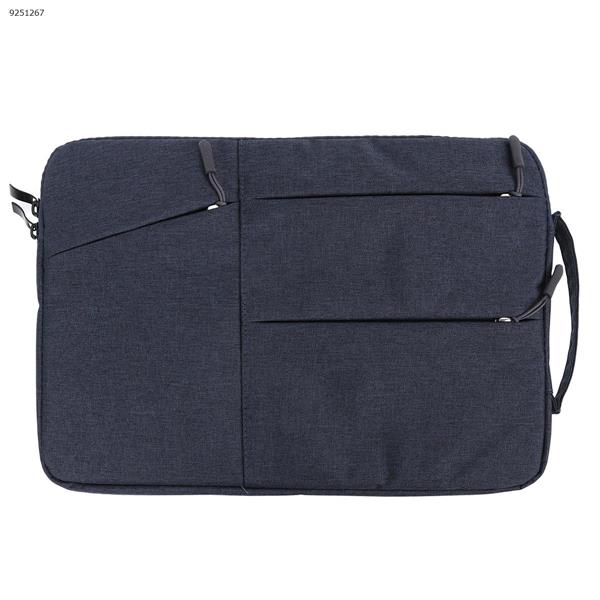 13 INCHES，In the notebook, bold bag Korean version of Apple flat computer bag fashion computer bag,Navy blue Storage bag N/A