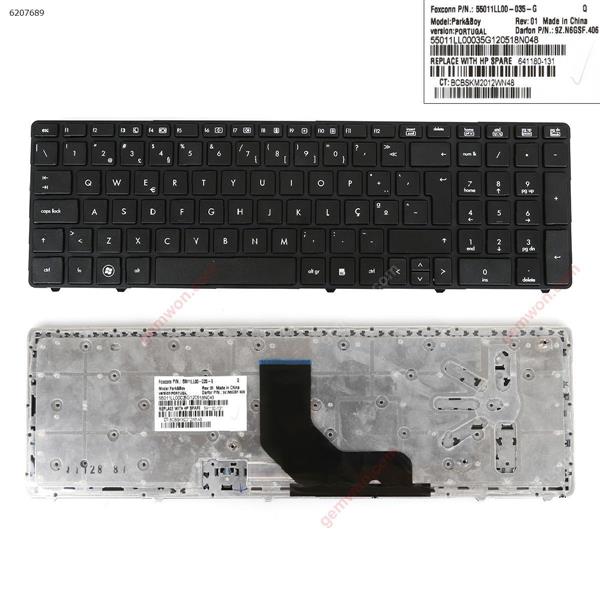HP ProBook 6560B/EliteBook 8570P 8560P BLACK FRAME BLACK(Without Point stick) PO N/A Laptop Keyboard (OEM-B)