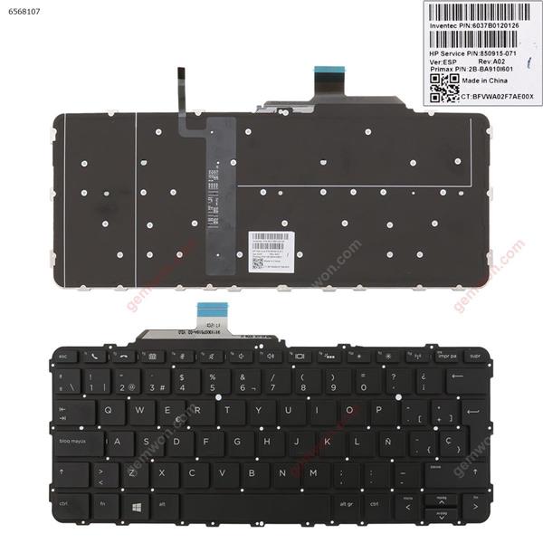 HP EliteBook Folio G1 BLACK (without FRAME,Backlit,WIN8) SP 850915-FL1 Laptop Keyboard (OEM-B)