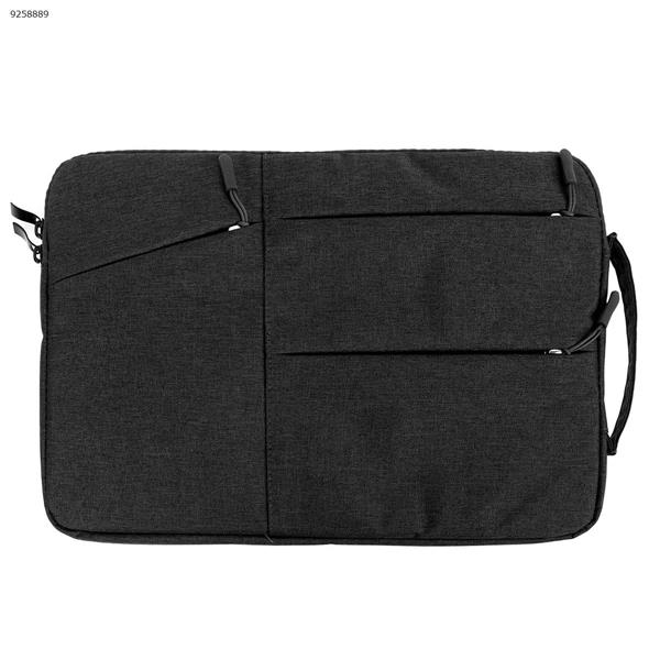 15.6 INCHES，In the notebook, bold bag Korean version of Apple flat computer bag fashion computer bag,black Storage bag 15.6 INCHES