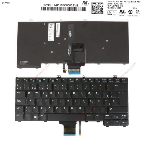 DELL Latitude E7440 E7420 E7240BLACK (Without Point stick,Backlit For Win8) SP N/A Laptop Keyboard (OEM-A)