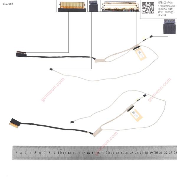 HP  15-CB 15-cb074TX tpn-Q193 FHD HD  DDG75ALC411 30pin touch ,ORG LCD/LED Cable DDG75ALC411