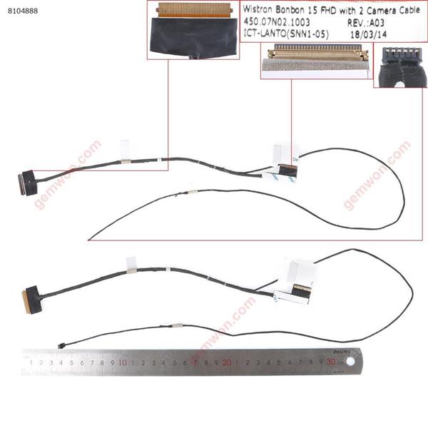 HP M6-AR 15-AR M6-AQ 15-AQ 15-AR052sa 15T-aq  450.07n02.1003 Touch,ORG LCD/LED Cable 450.07n02.1003
