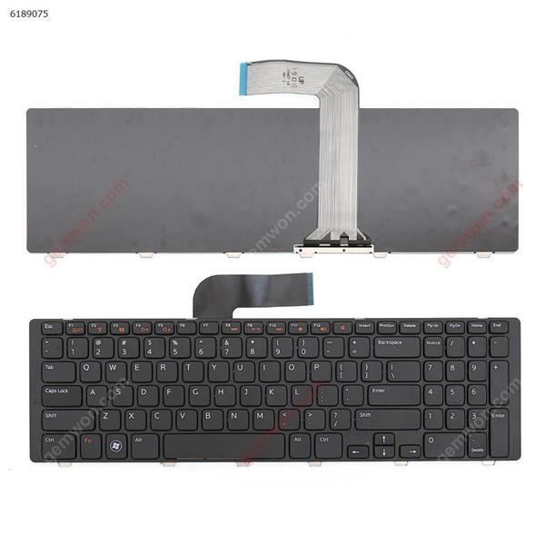   DELL NEW Inspiron 17R N7110 BLACK FRAME BLACK（Wide border） US 23A23 K01-2 Laptop Keyboard (OEM-A)