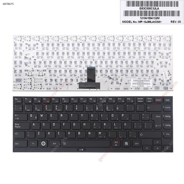 TOSHIBA R700 BLACK FRAME BLACK LA N/A Laptop Keyboard (OEM-A)