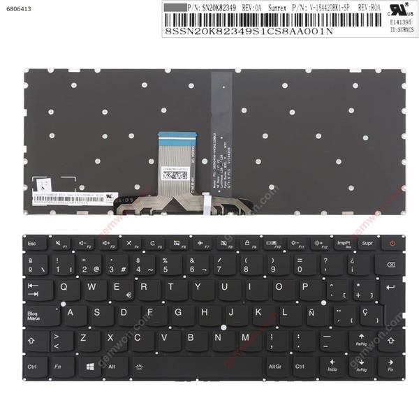 LENOVO 710S-13  BLACK  (Without  FRAME , Blacklit) SP SN20K82349 Laptop Keyboard (A+)