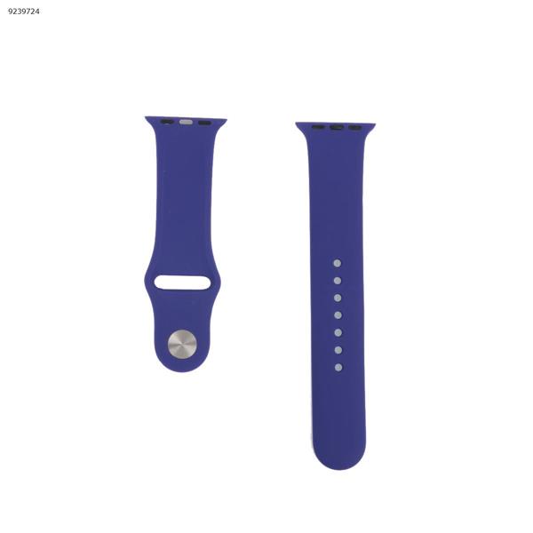 Applicable iwatch1234 silicone strap apple watch with apple watch band monochrome watch strap (purple) 38MM-40MM Other IWATCH1234