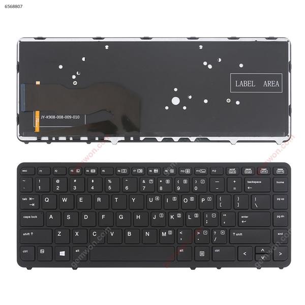 HP EliteBook 840 G1 850 G1 BLACK FRAME BLACK (Backlit,without  point,Win8) US JY-K908-008-00 Laptop Keyboard (OEM-A)