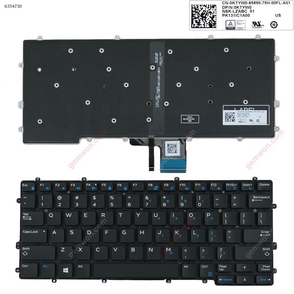 Dell Latitude 7370 E7370 BLACK(Without FRAME,Backlit,WIN8） US 0KTYX0        PK131IC1A00 Laptop Keyboard (OEM-B)