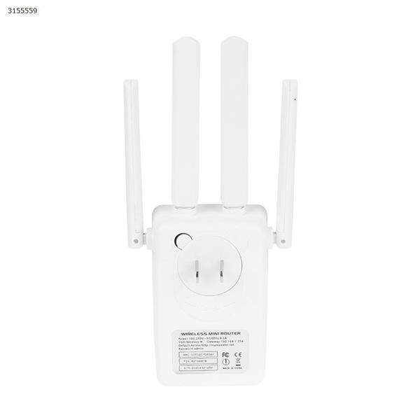 PIXLINK FOUR-ANTENNA ROUTER, wi-fi 300 mbps repeater amplifier WR09-US-white Gateway WR09