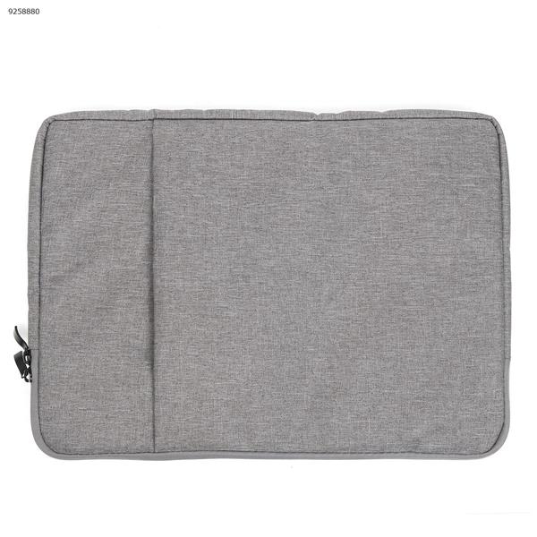 15.6 INCHES，In the notebook, bold bag Korean version of Apple flat computer bag fashion computer bag,grey Storage bag 15.6 INCHES