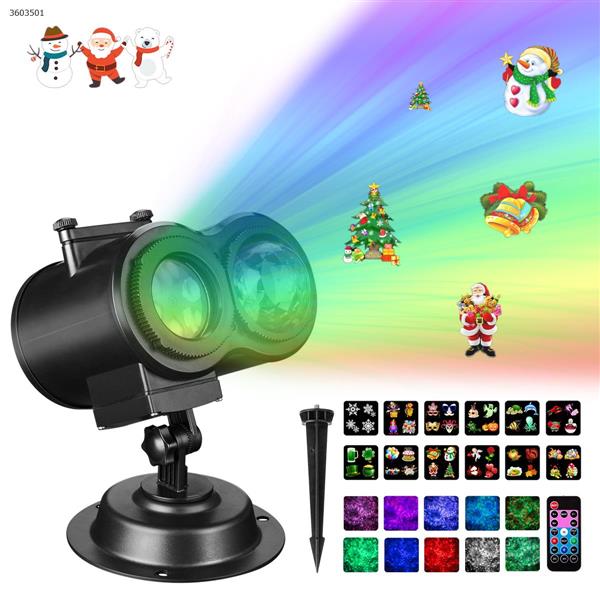 Double-tube water lamp 12 pattern Card film projector lamp Christmas lamp （EU） Other N/A