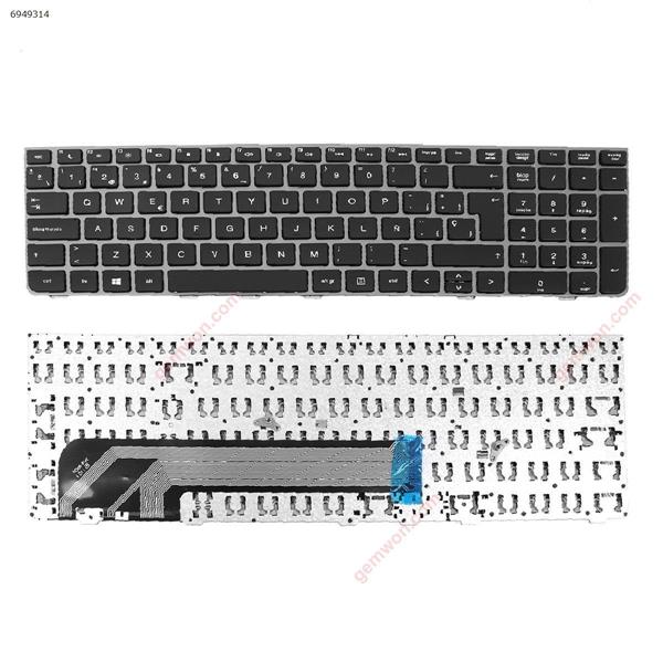 HP Probook 4535S 4530S 4730S SILVER FRAME BLACK OEM SP HD06-B Laptop Keyboard (OEM-B)