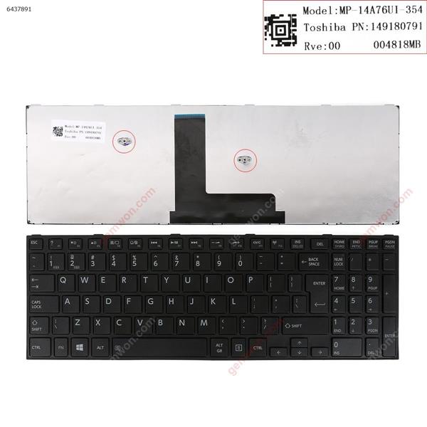 TOSHIBA Satellite C50-B BLACK( Big  Enter ,  For Win8)  US 149180791 Laptop Keyboard (OEM-B)