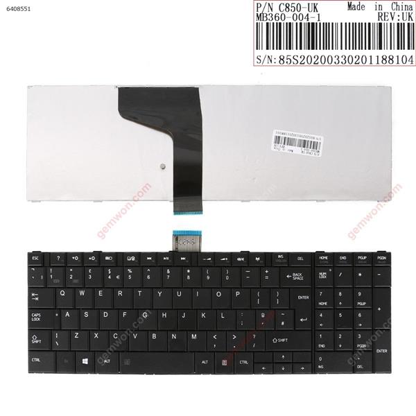 TOSHIBA C850 BLACK(For Win8) UK 9Z.N7TSU.40U TT4SU Laptop Keyboard ( )
