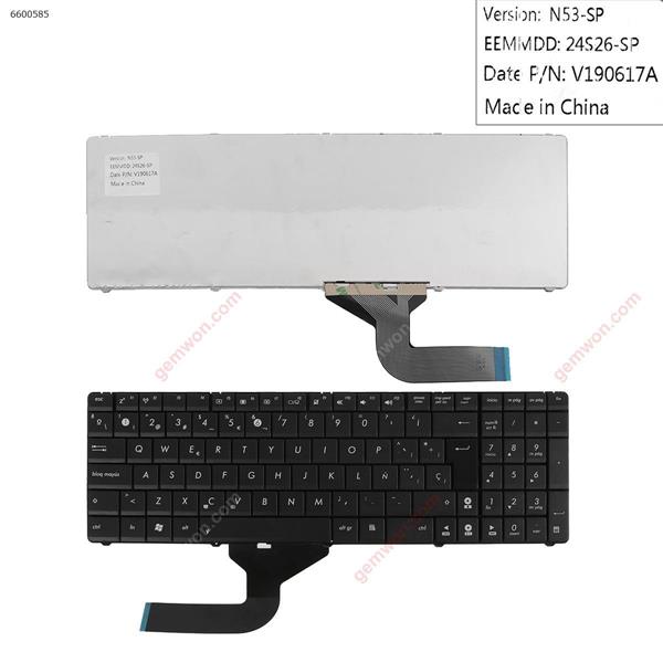 ASUS N53 BLACK OEM SP HS-348101T01  14011398 Laptop Keyboard (OEM-B)