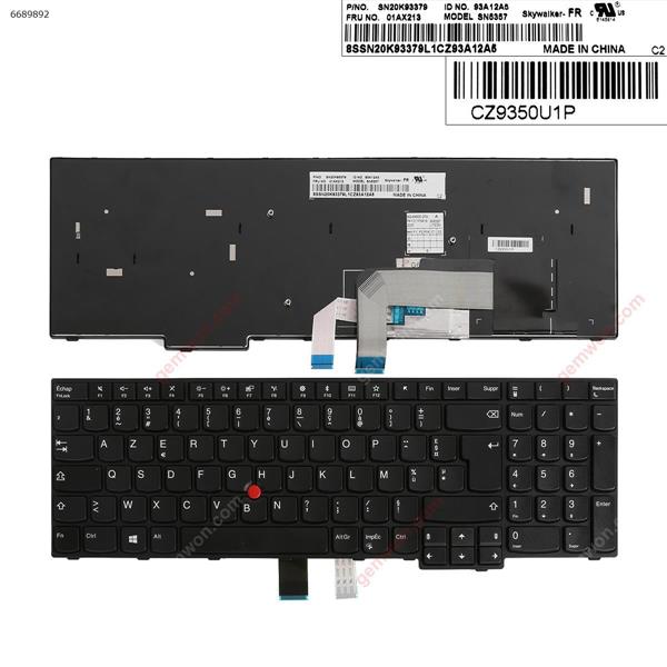 Thinkpad E570 E575 BLACK FRAME BLACK(With Point stick,Win8 ) FR SN20K93379 Laptop Keyboard (A+)