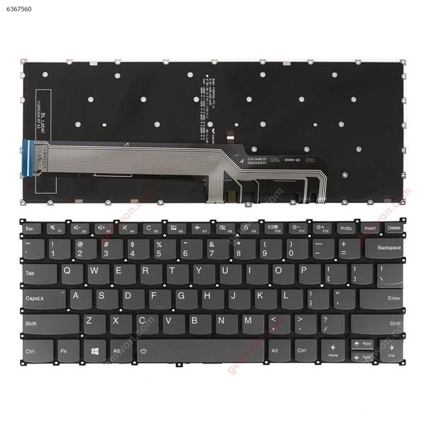 lenovo xiaoxin Air14 air 14  2018  GRY（Backlit  ,WIN8） US XR-8400S          V184020AS       SCNR414CS Laptop Keyboard (OEM-A)