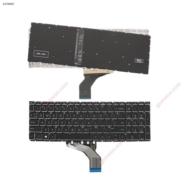 HP Pavilion 15-DA 250 255 G7 Gen7 BLACK ( Crystal key cap ， backlit ，Small Enter WIN8)  US HPM17K33GBJ920 Laptop Keyboard (OEM-A)